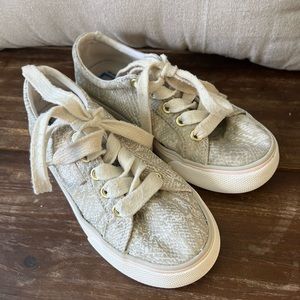 Girls Keds - Gold Snake Print